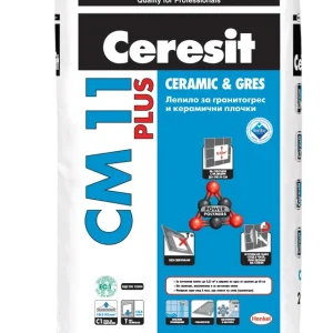Лепило за плочки и гранитогрес Ceresit CM 11 Plus 25 кг